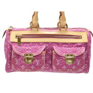 Louis Vuitton Neo Speedy handbag Monogram denim pink